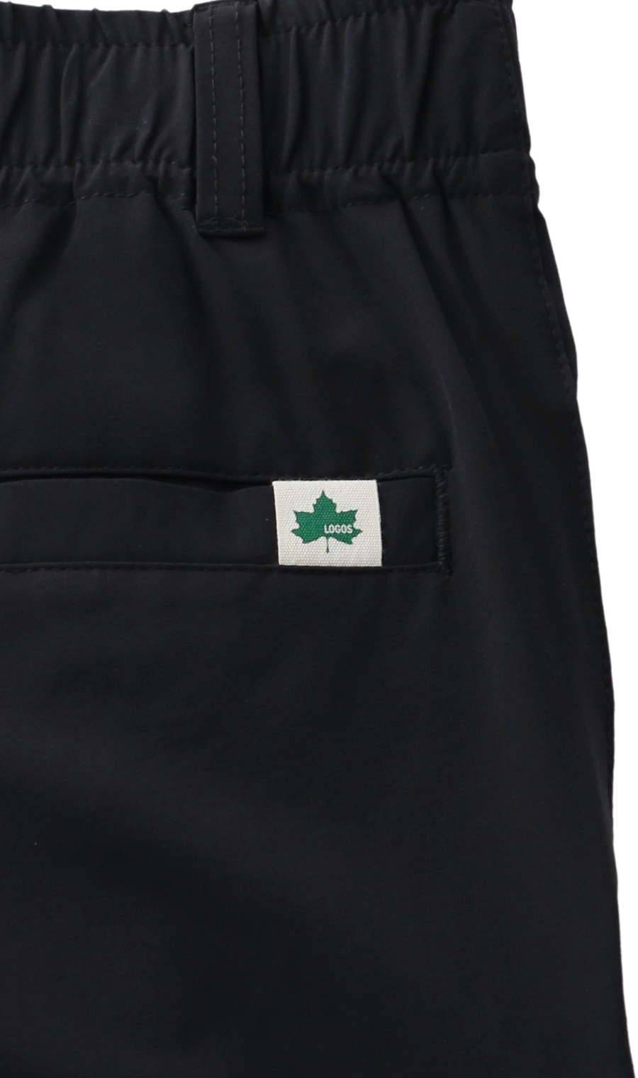 バックシャーリングショートパンツ【LOGOS】 ブラック M