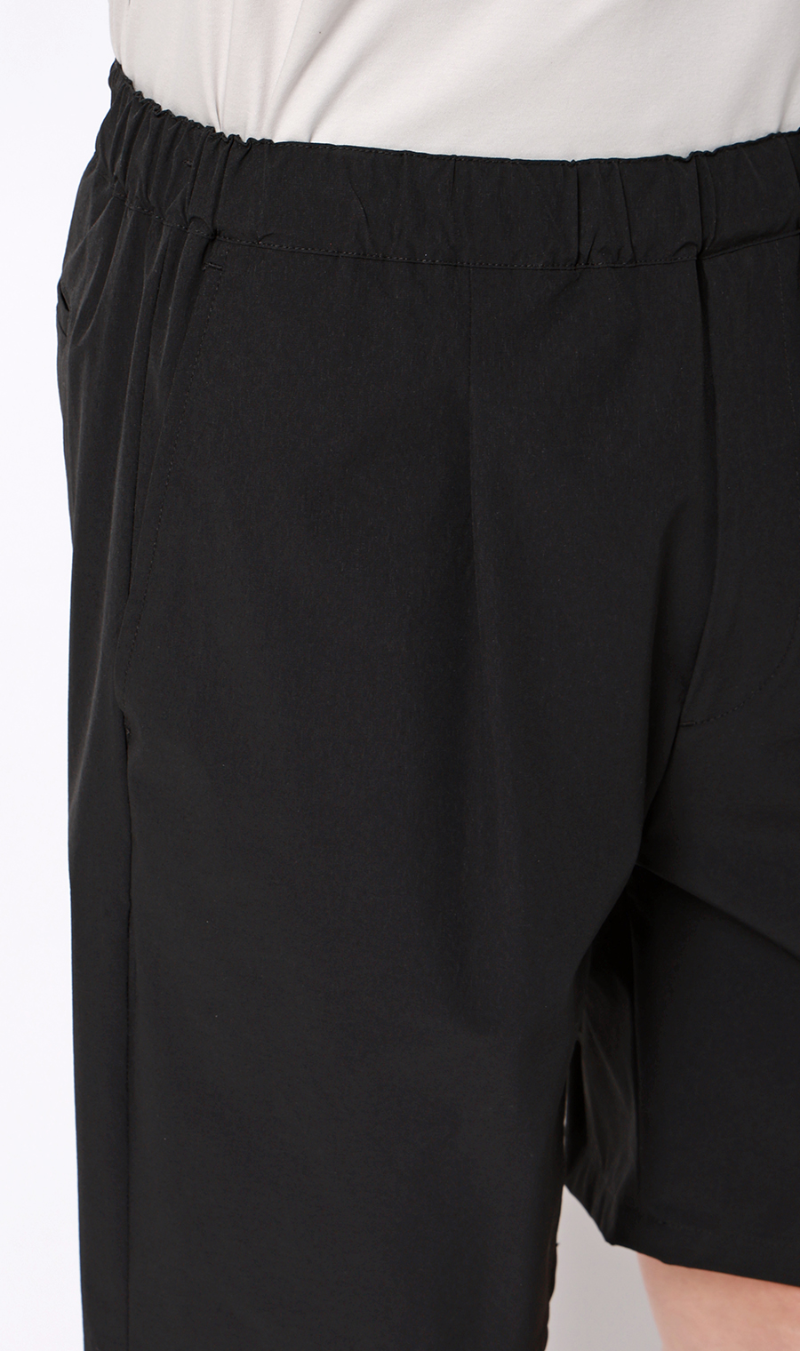 ショートパンツ【マルチウェイ】【セットアップ着用可】【裾上げ済み】 ブラック S