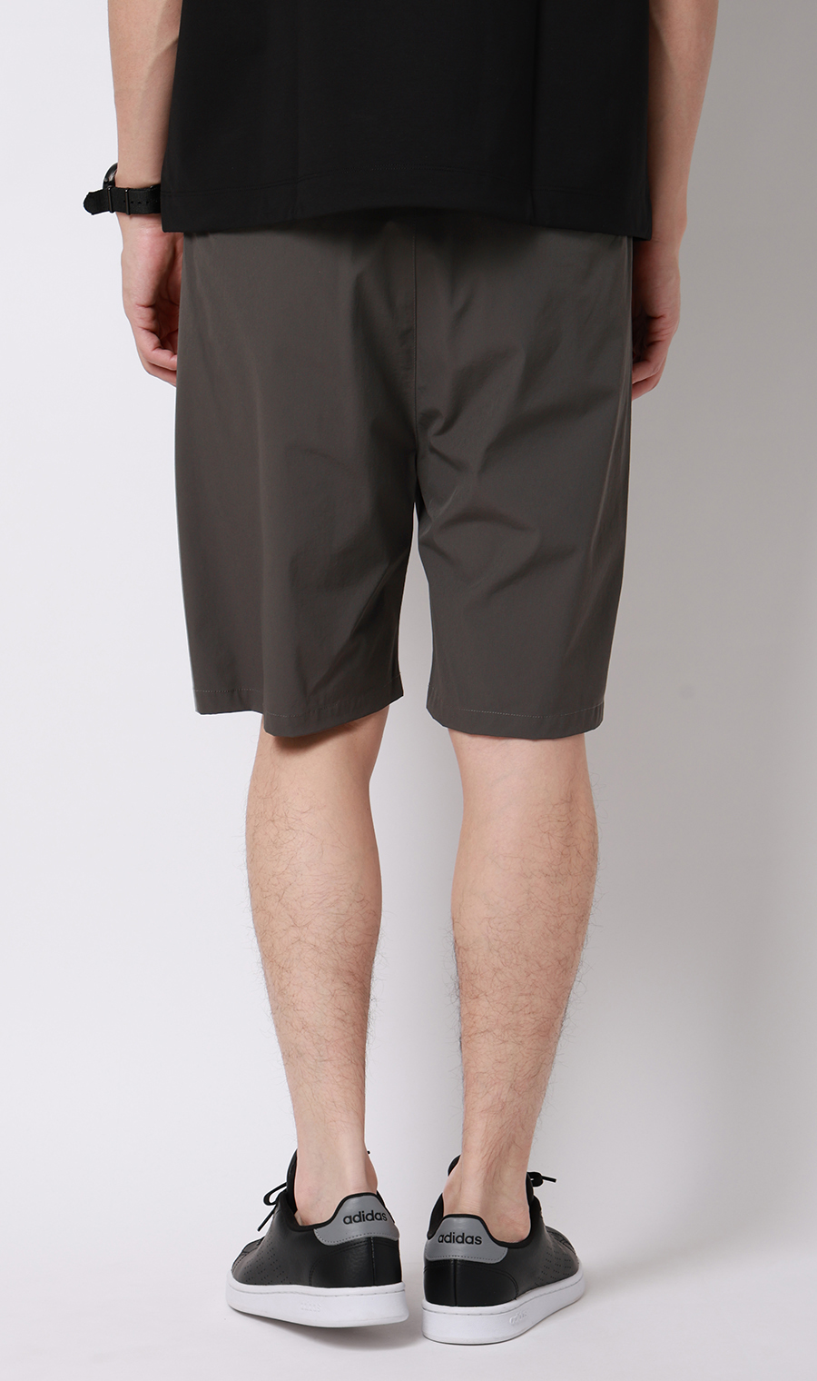 ショートパンツ【マルチウェイ】【セットアップ着用可】【裾上げ済み】 チャコール S