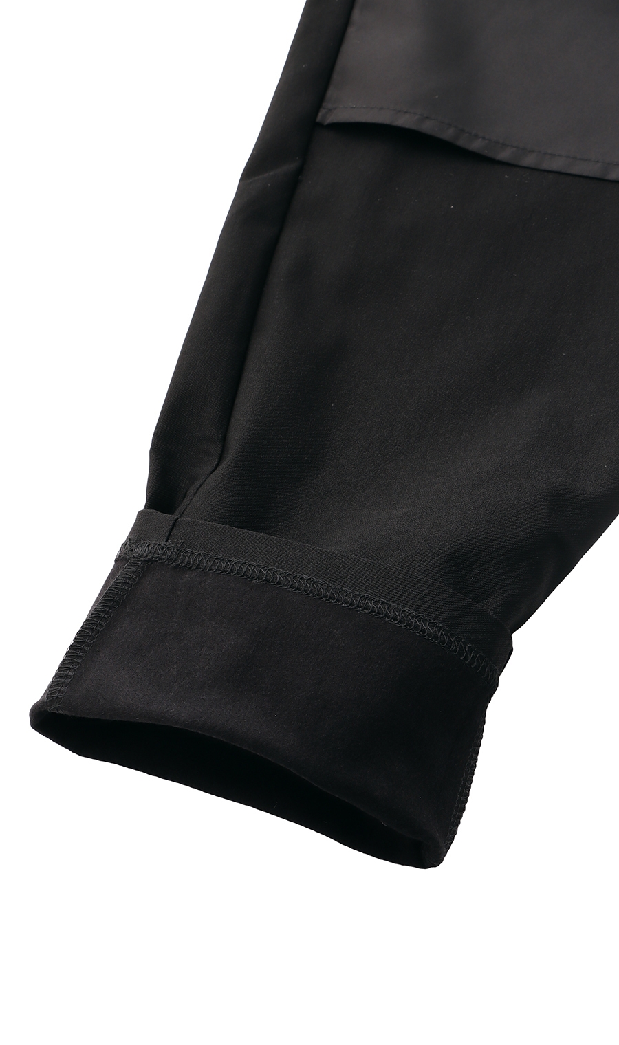 【訳アリ商品】カジュアルパンツ【カポック】【WEB限定】【裾上げ済み】 ブラック LL