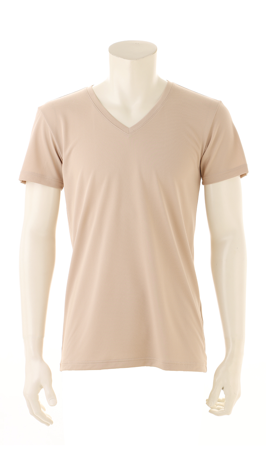 半袖Vネックインナー【秒乾】 ベージュ S