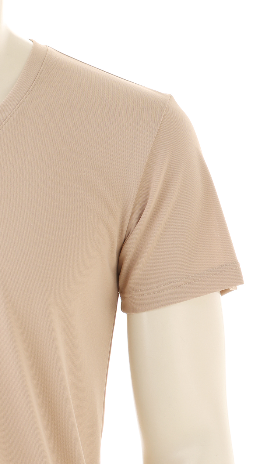 半袖Vネックインナー【秒乾】 ベージュ S