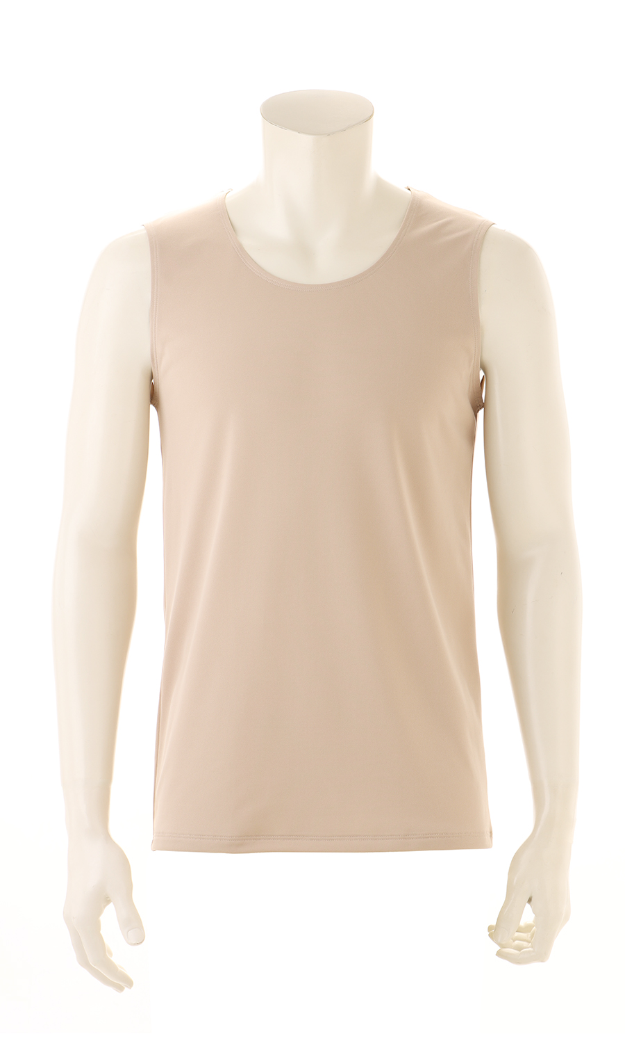 ノースリーブクルーネックインナー【秒乾】 ベージュ M