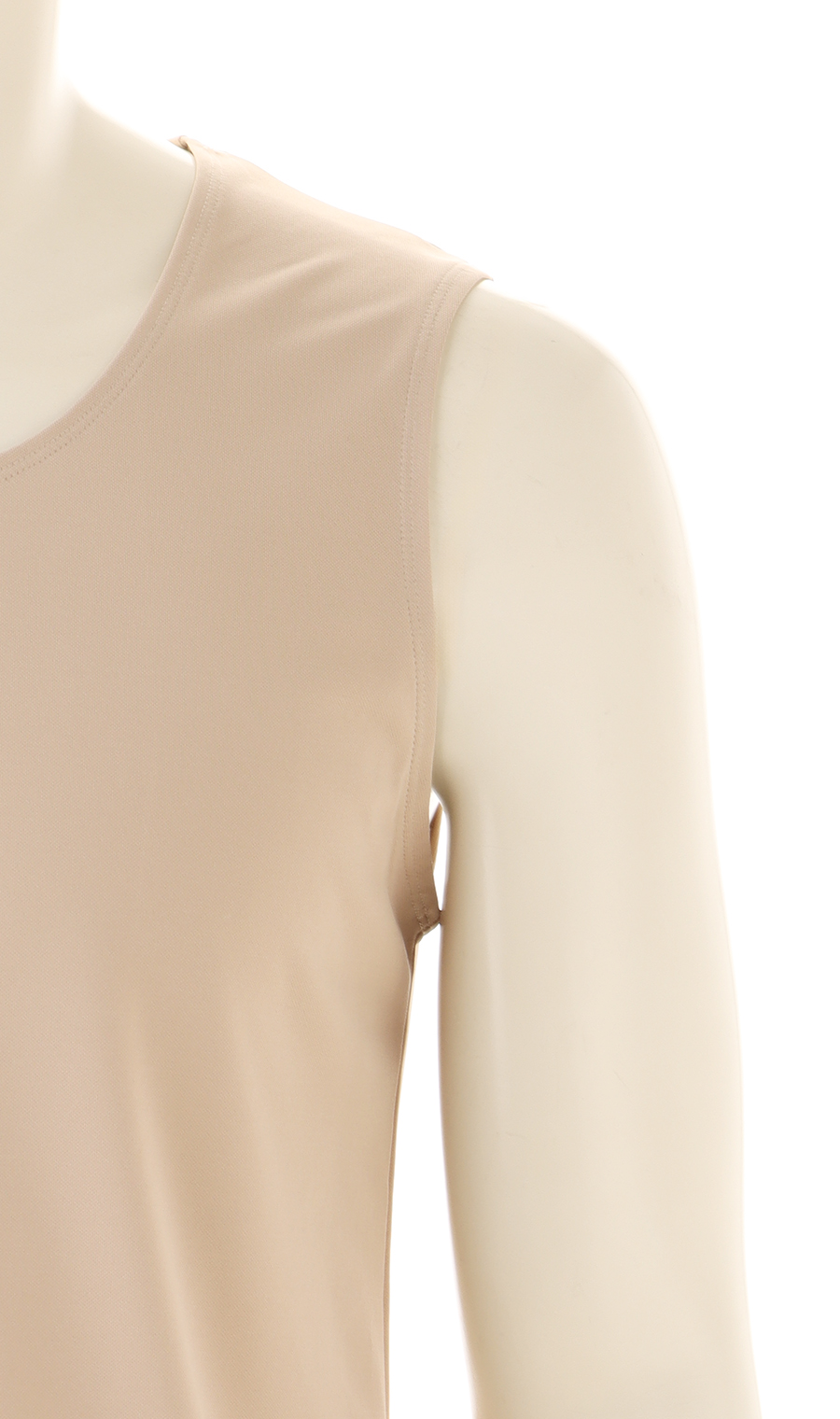 ノースリーブクルーネックインナー【秒乾】 ベージュ M