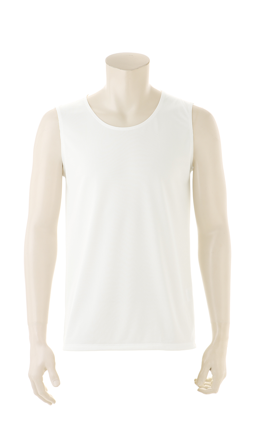 ノースリーブクルーネックインナー【秒乾】 ホワイト S