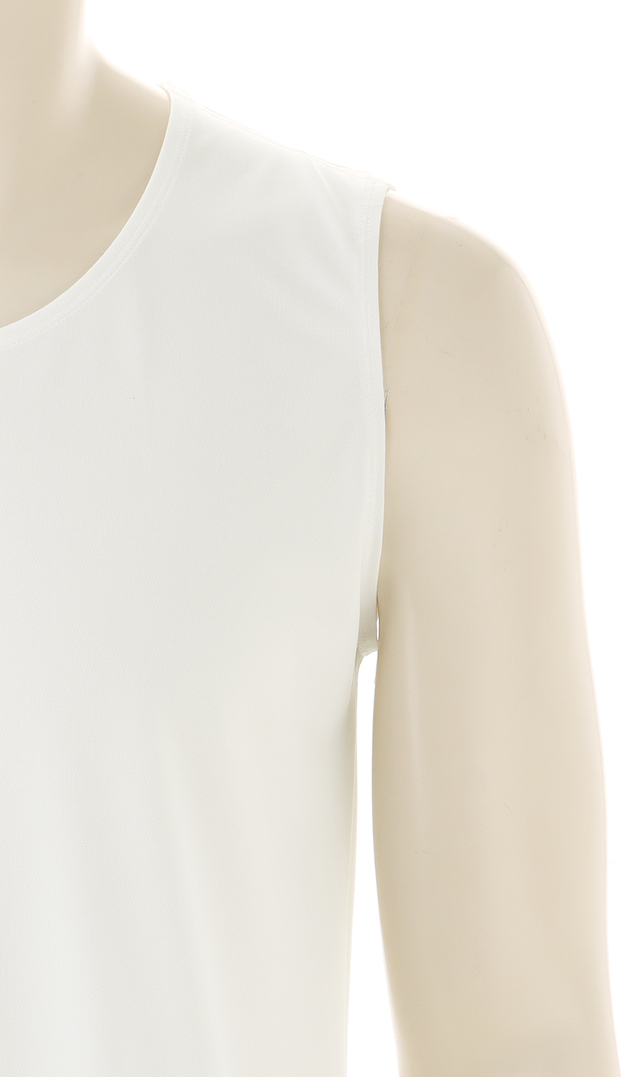 ノースリーブクルーネックインナー【秒乾】 ホワイト S