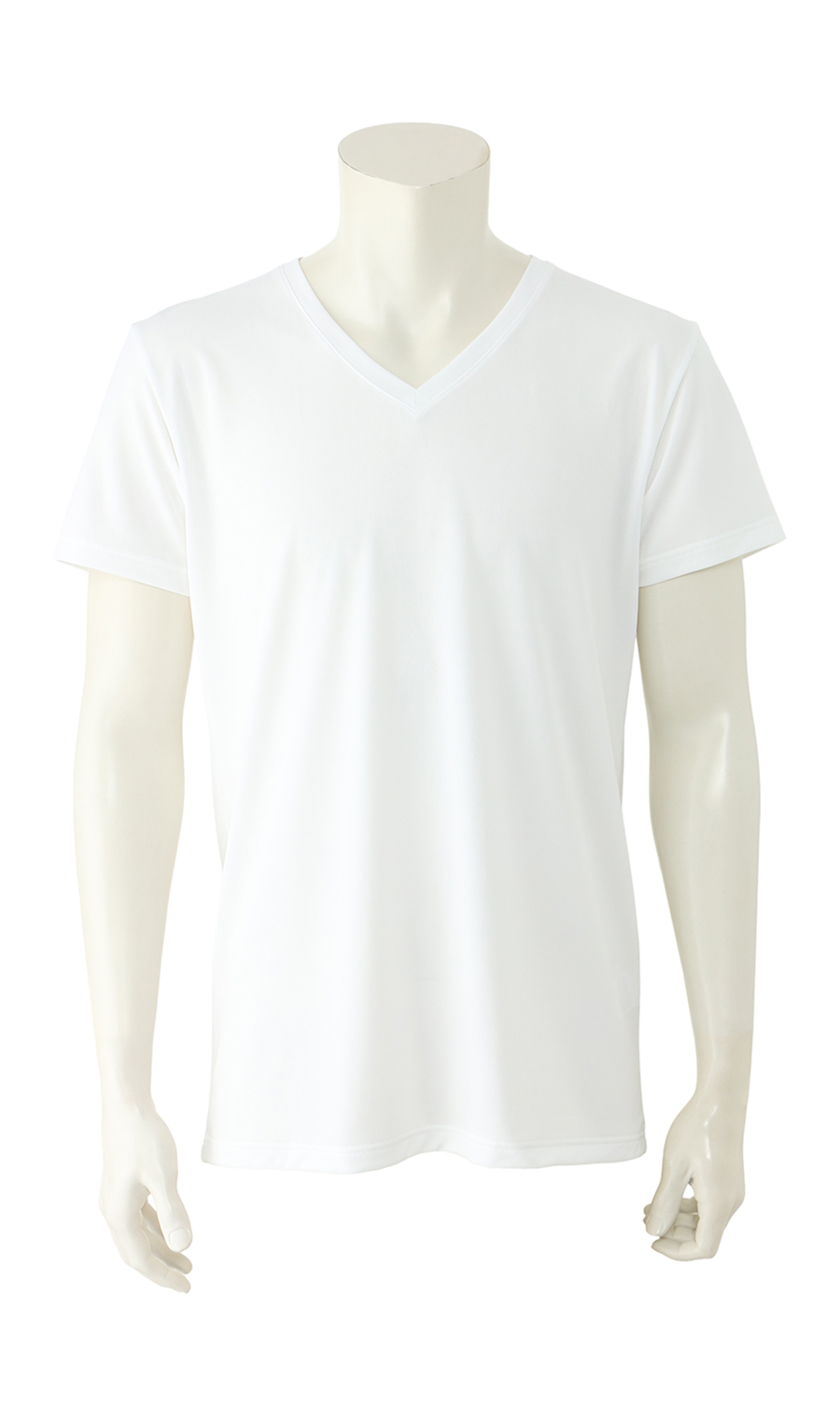 半袖VネックTシャツ【秒乾】 ホワイト S