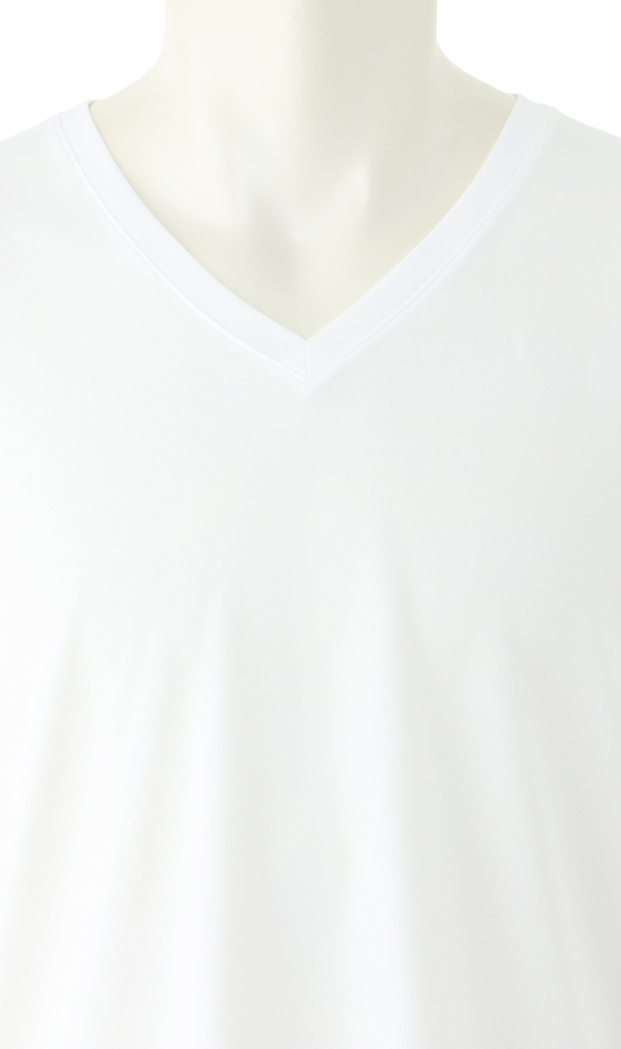 半袖VネックTシャツ【秒乾】 ホワイト S