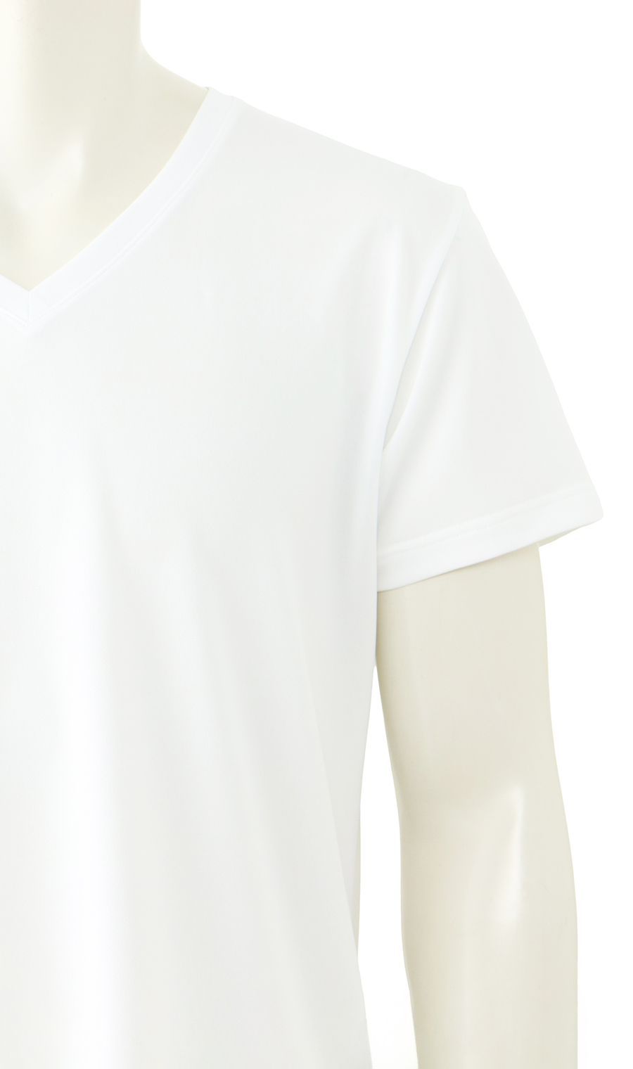 半袖VネックTシャツ【秒乾】 ホワイト S