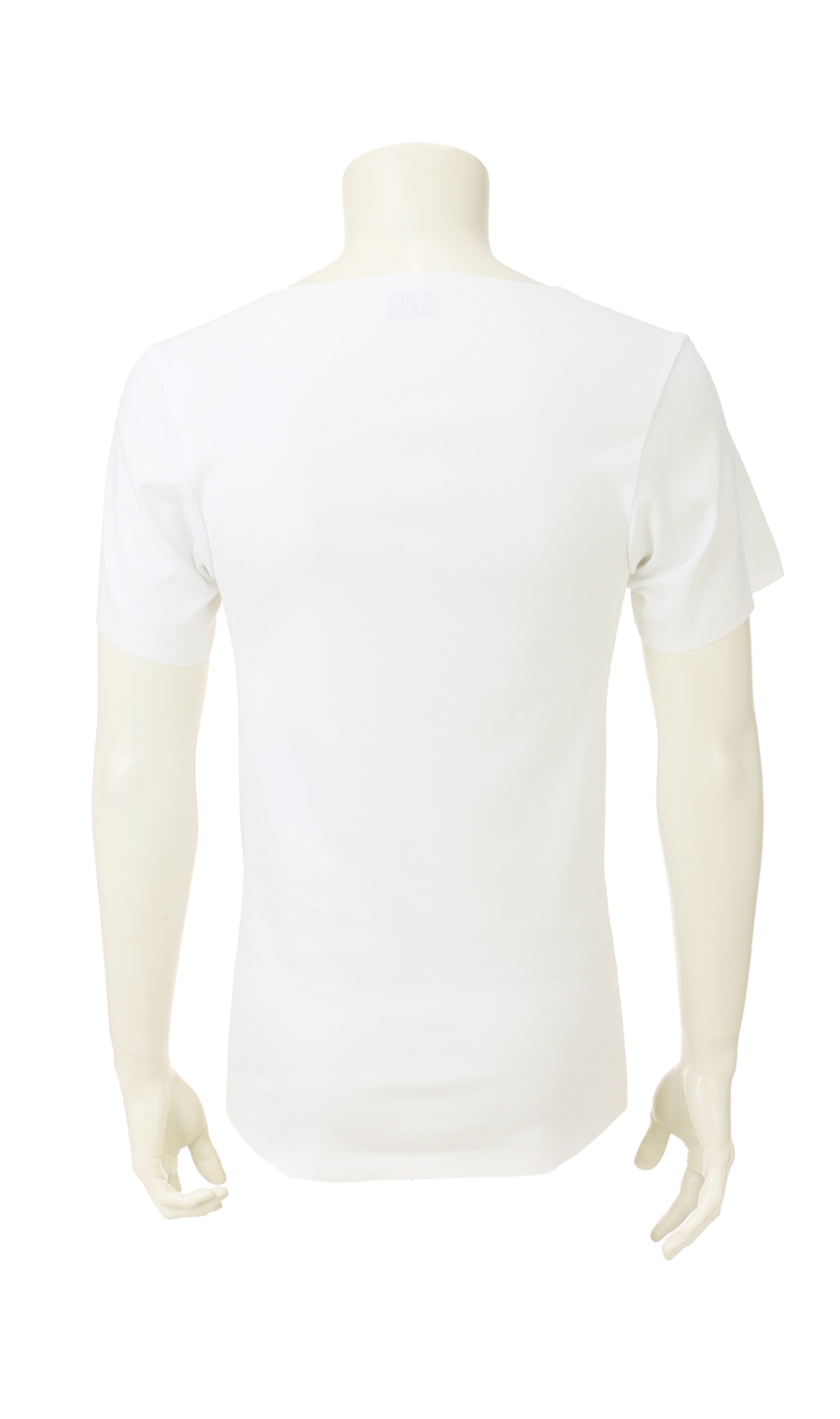 半袖VネックTシャツ【カットオフ】 ホワイト S