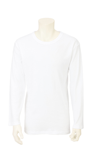 長袖クルーネックインナーシャツ