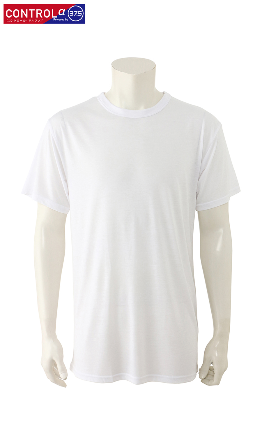半袖クルーネックTシャツ【CONTROLα】【消臭】 ホワイト S