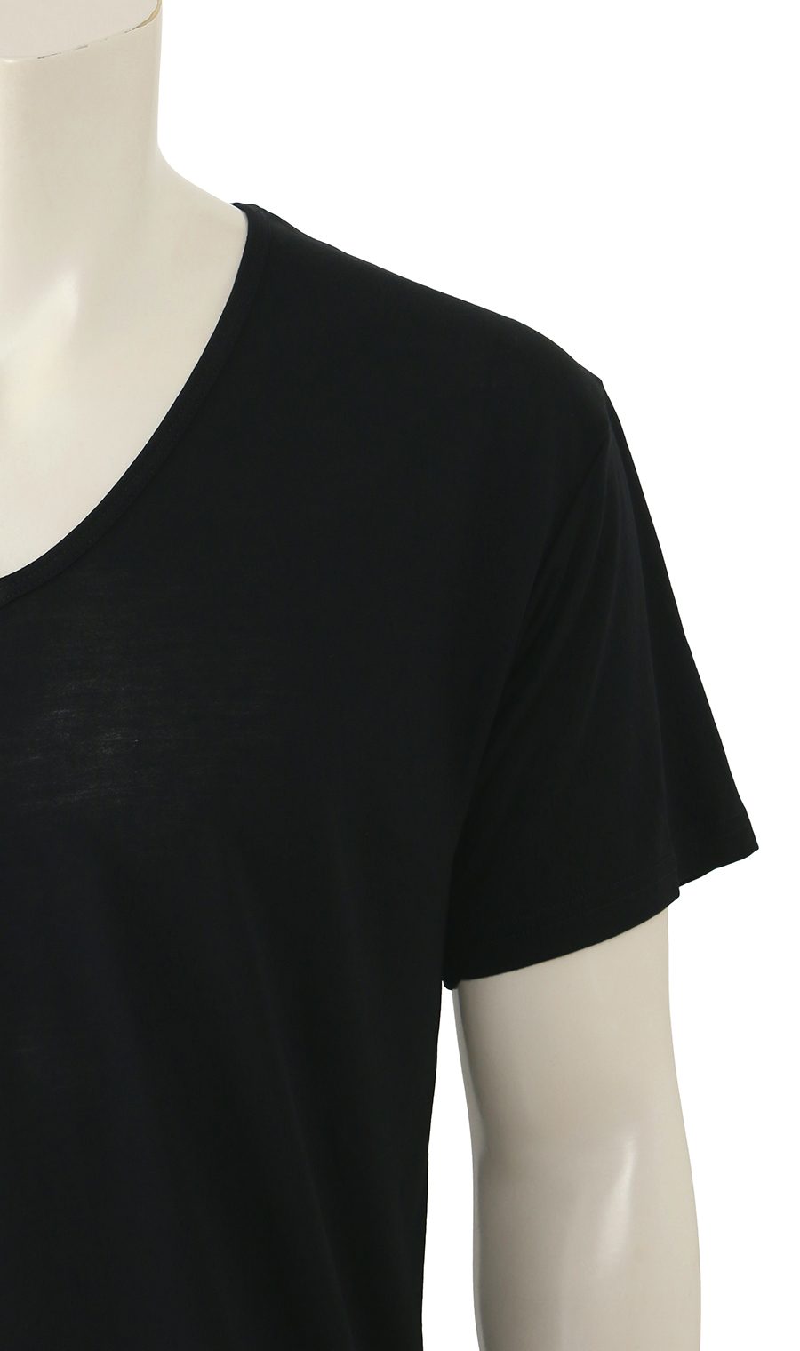 半袖VネックTシャツ【CONTROLα】【消臭】 ブラック S