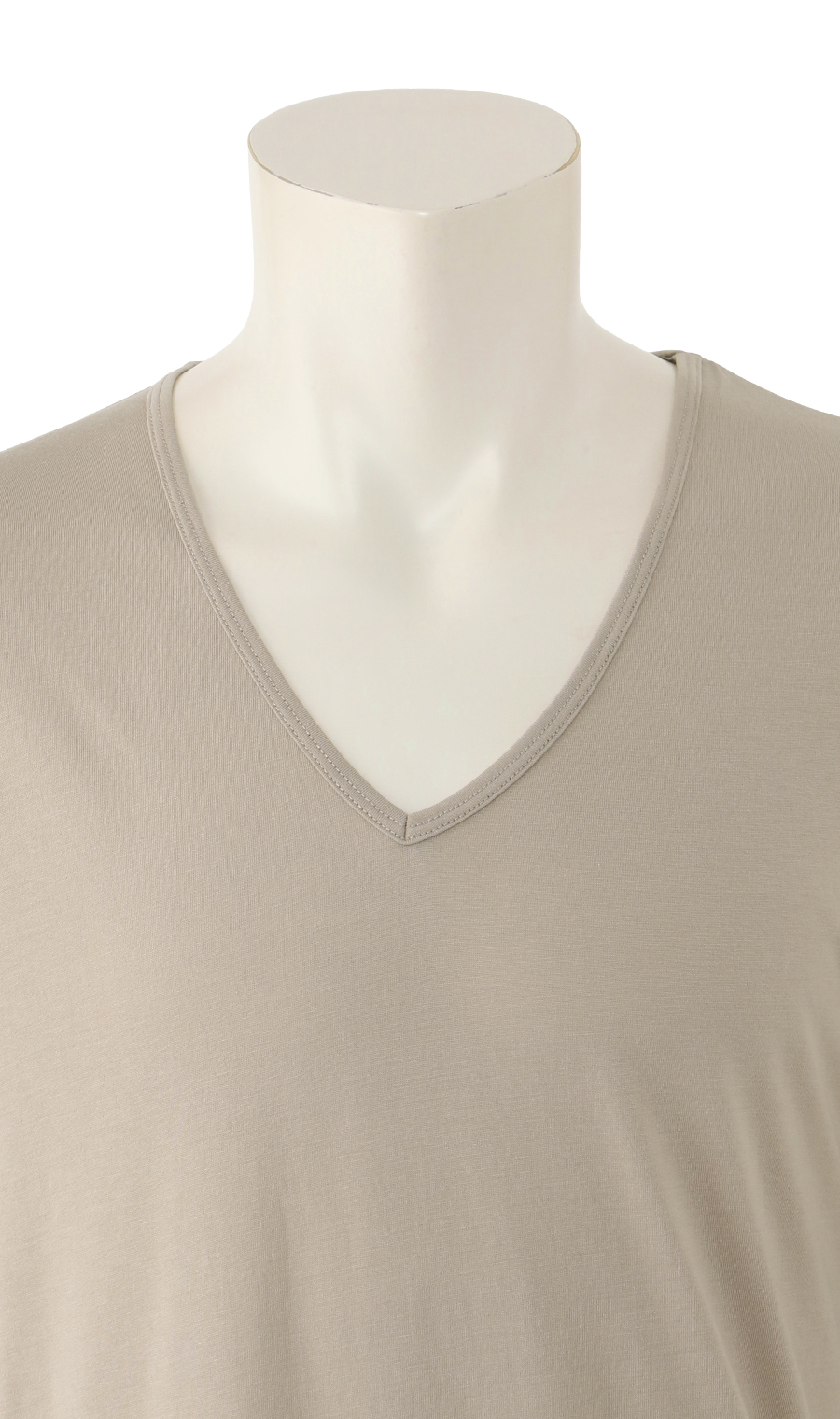 半袖VネックTシャツ【CONTROLα】【消臭】 ベージュ S