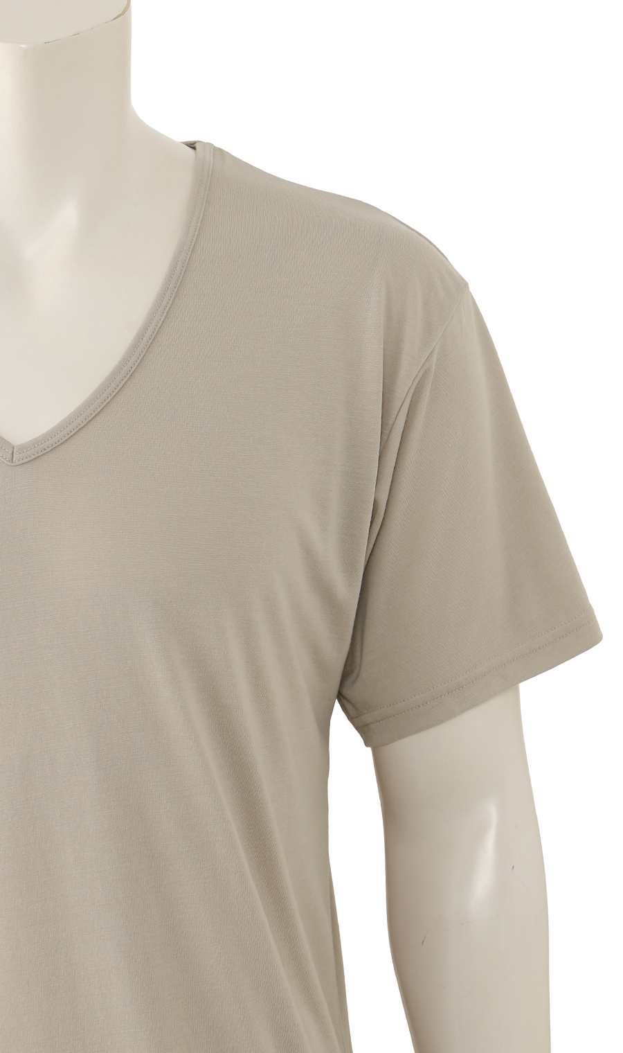 半袖VネックTシャツ【CONTROLα】【消臭】 ベージュ S