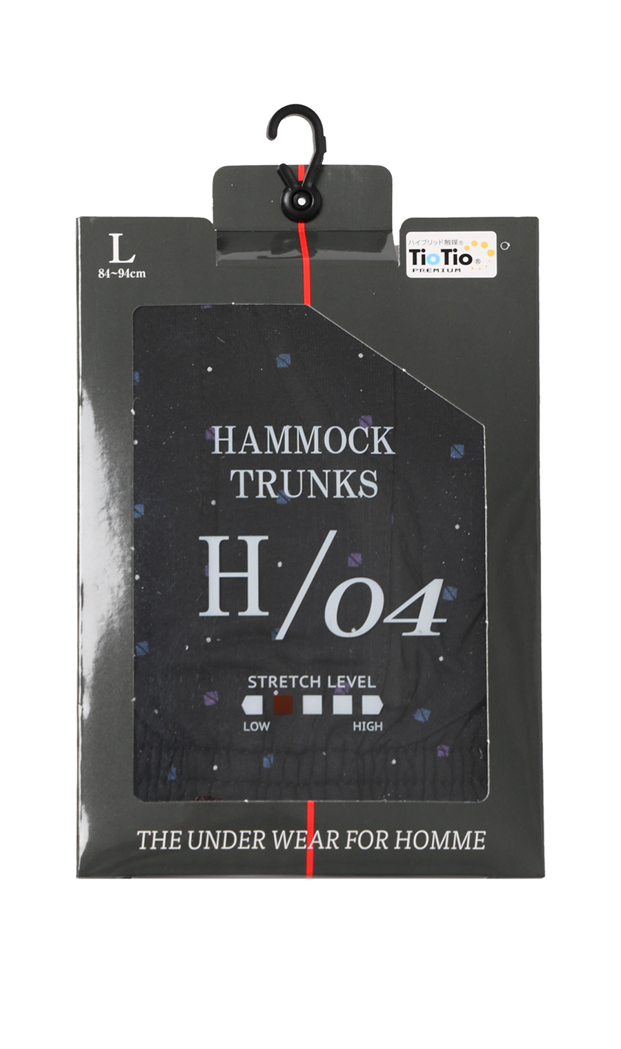 ハンモックトランクス【TioTio PREMIUM】 ブラック L
