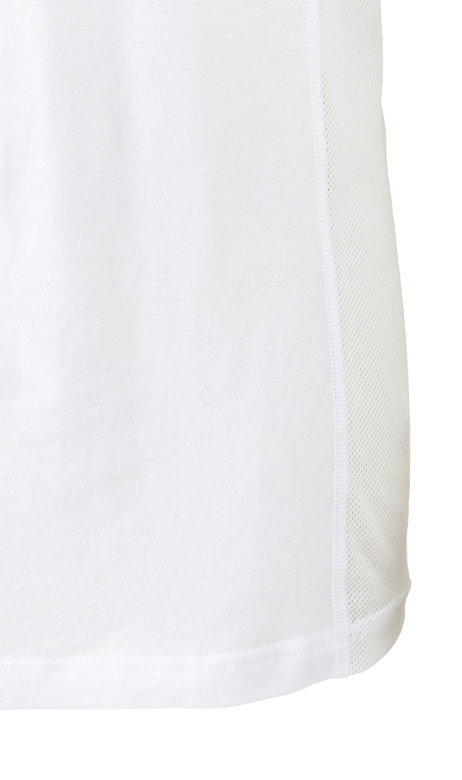 ノーズリーブVネックTシャツ【MEGA COOL】【もっと風通る肌着+】【TioTio PREMIUM】【涼】 ホワイト S