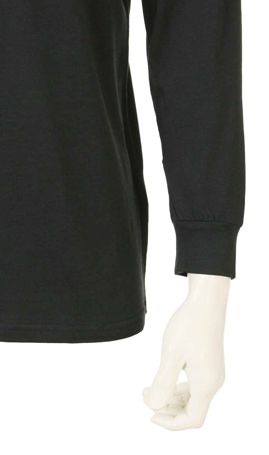 长袖圆领T恤 【MEGAHOT+】 黑色S