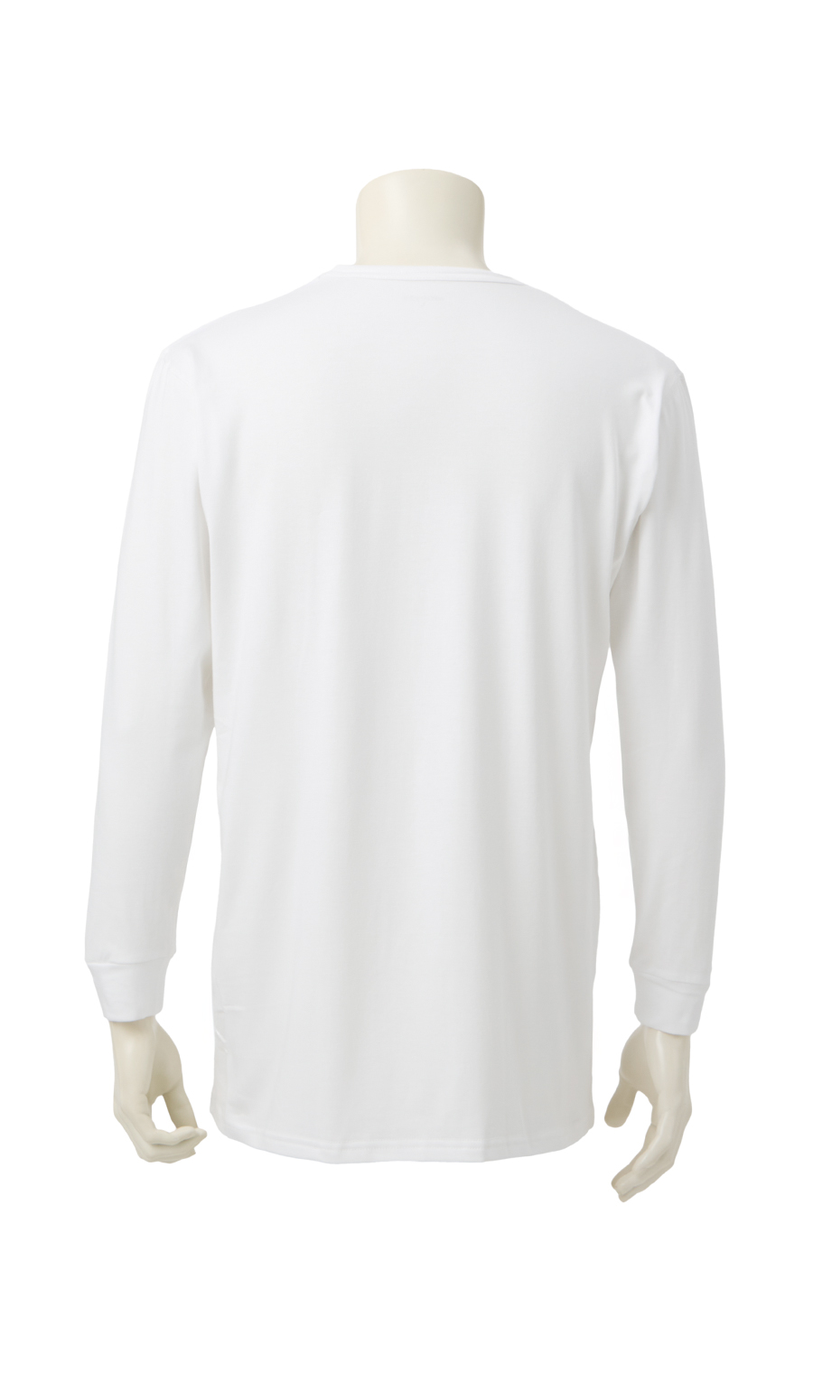 長袖クルーネックTシャツ【MEGAHOT+】 ホワイト S