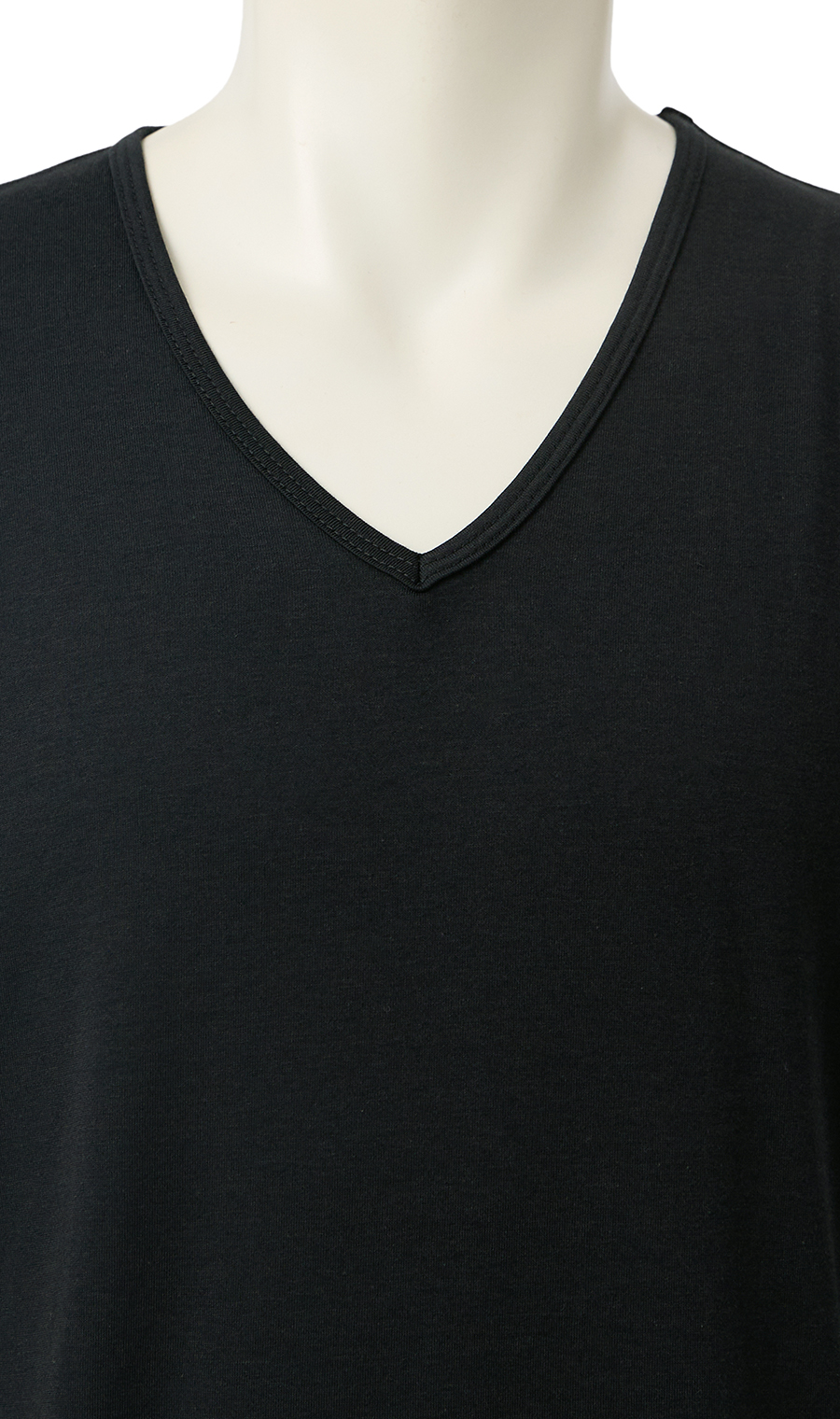 半袖VネックTシャツ【MEGAHOT+】 ブラック S