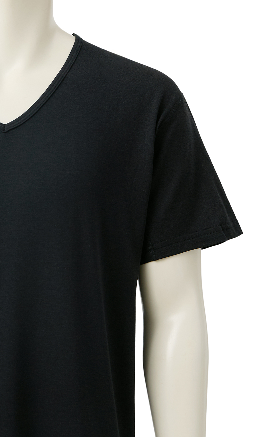 半袖VネックTシャツ【MEGAHOT+】 ブラック S