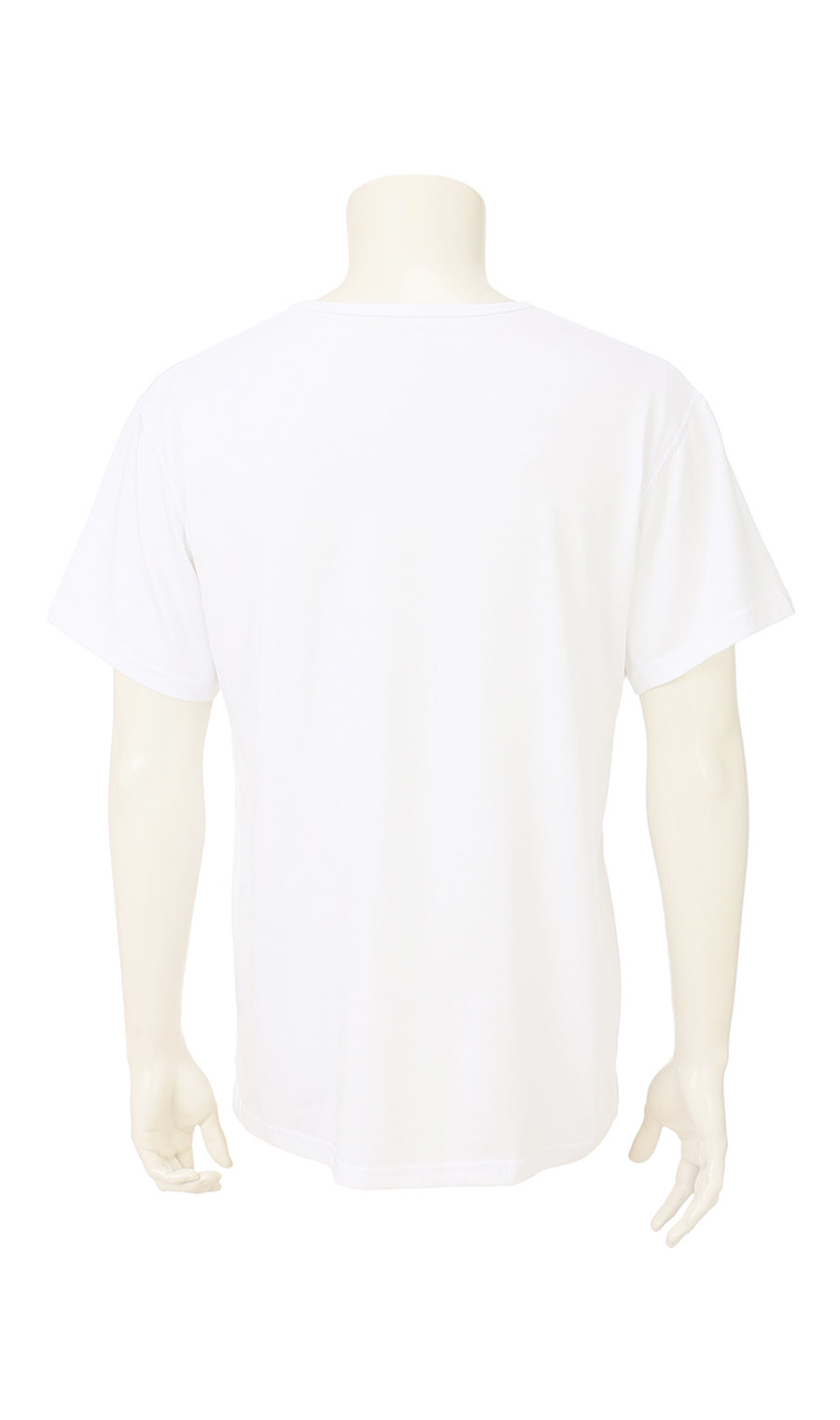 半袖VネックTシャツ【MEGAHOT+】 ホワイト S