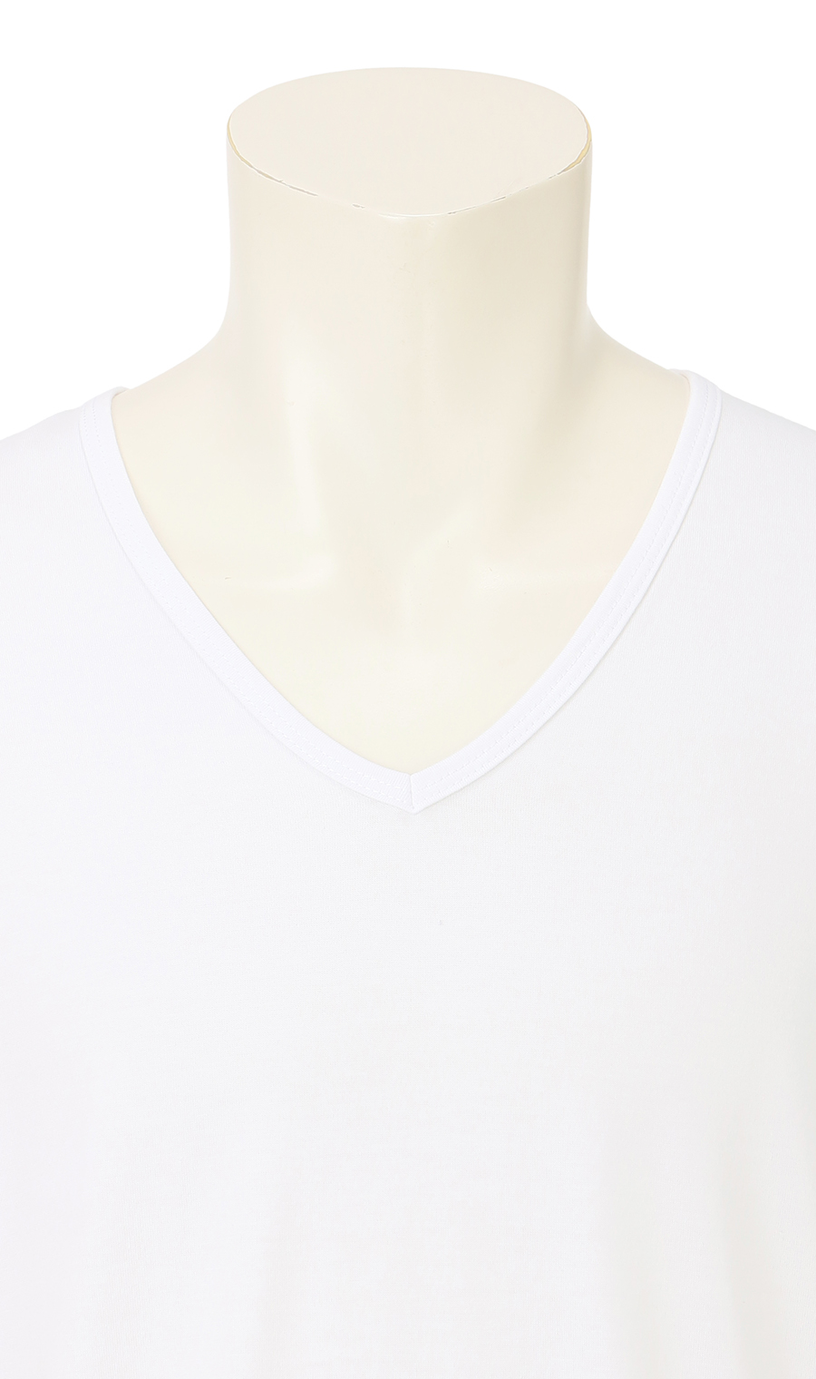 半袖VネックTシャツ【MEGAHOT+】 ホワイト S