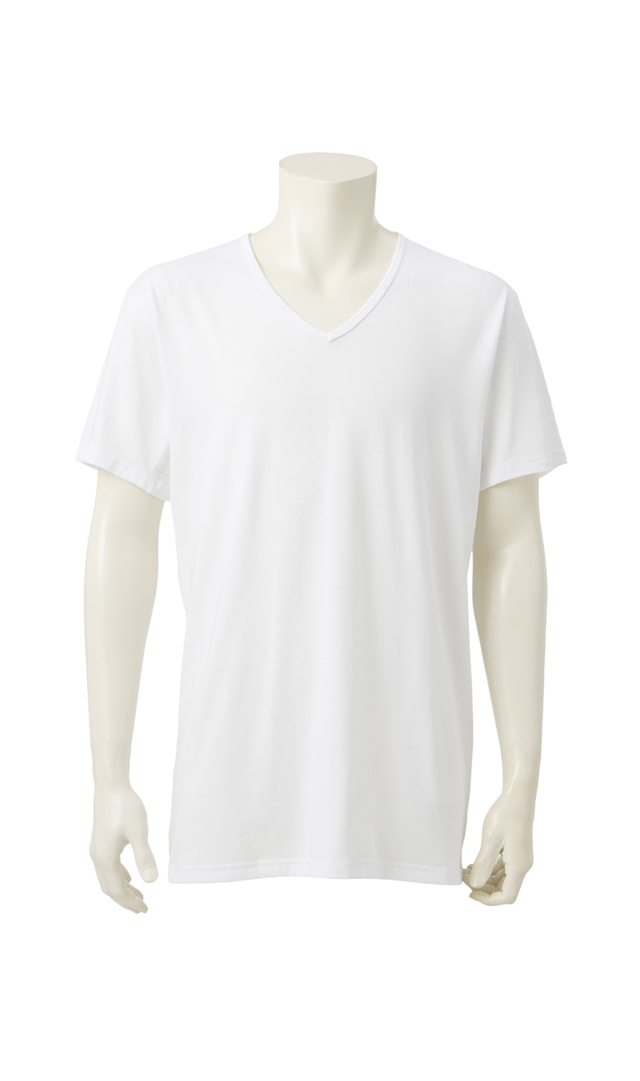 半袖VネックTシャツ【MEGAHOT+】 ホワイト S