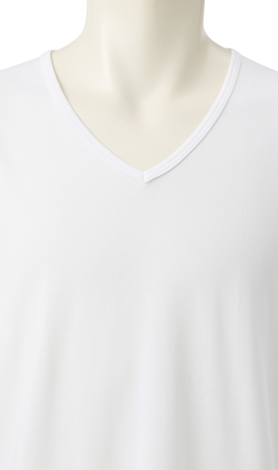 半袖VネックTシャツ【MEGAHOT+】 ホワイト S