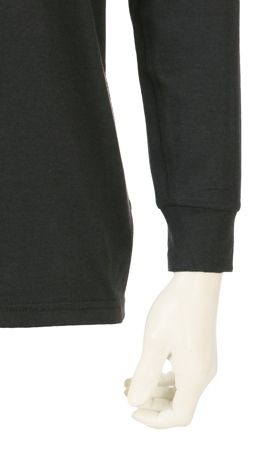 長袖VネックTシャツ【MEGAHOT+】 ブラック S