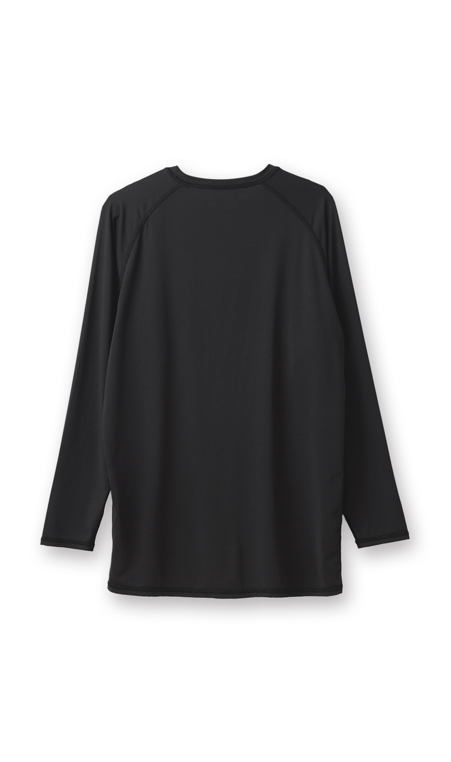 長袖クルーネックTシャツ【メンズ】【SHIELDE】【WEB限定】 ブラック M