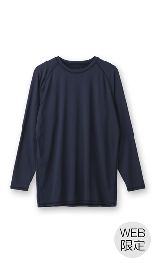 長袖クルーネックTシャツ【メンズ】【SHIELDE】【WEB限定】
