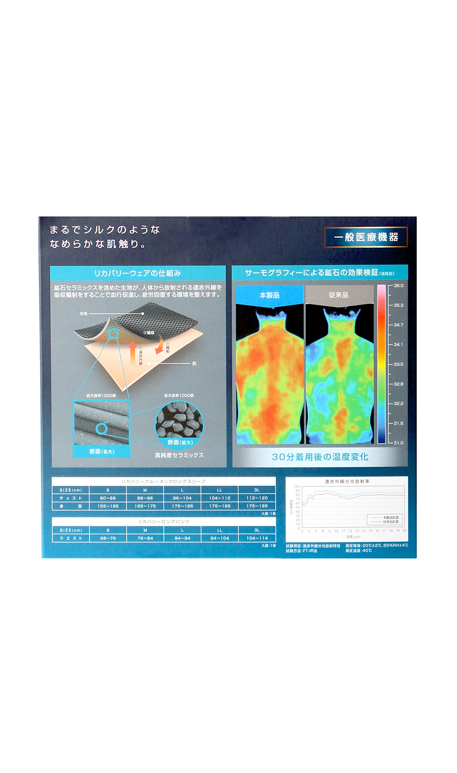 リカバリーロングパンツ【＃すご】 ネイビー L