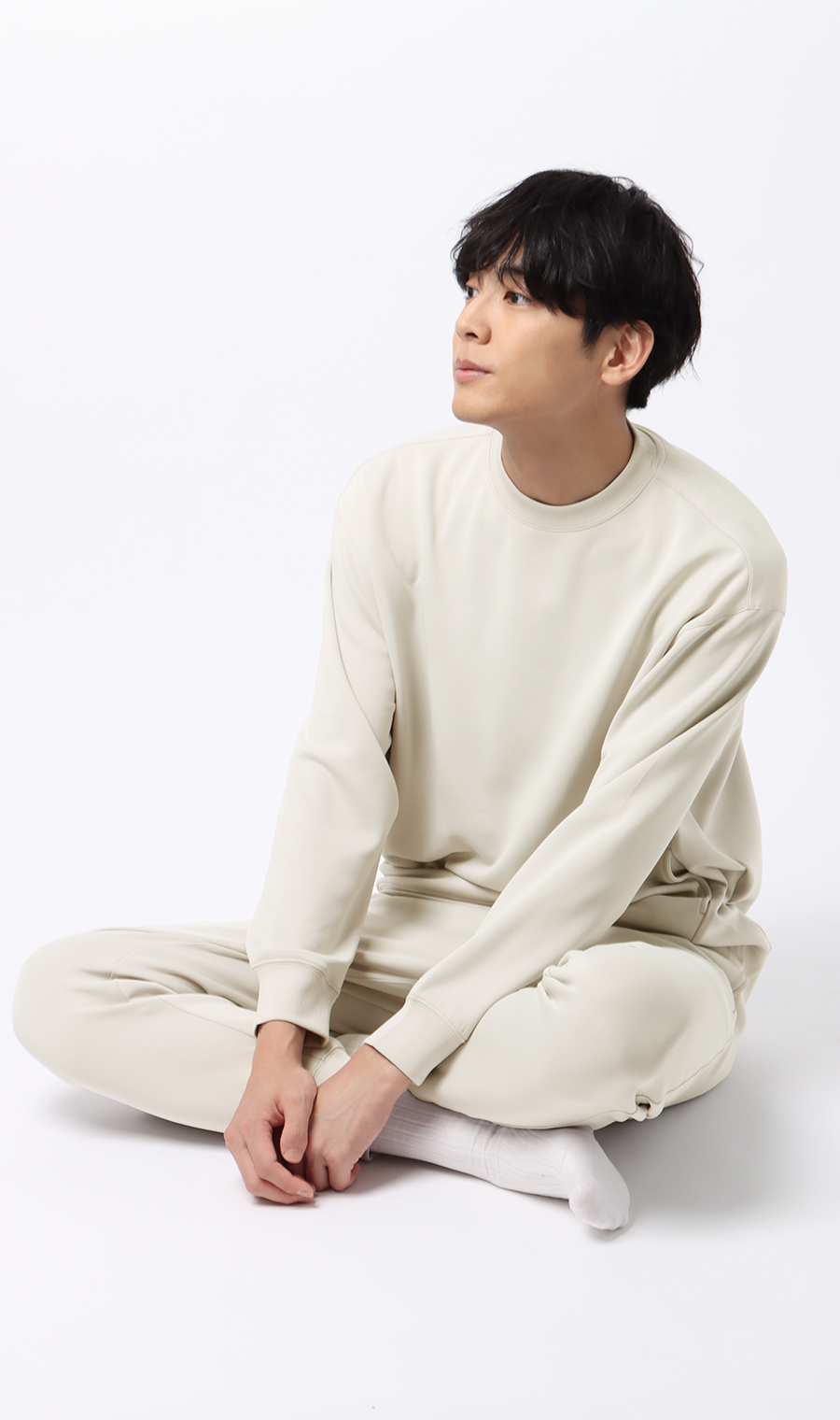 ■リカバリーロングパンツ【＃すご】 グレージュ S