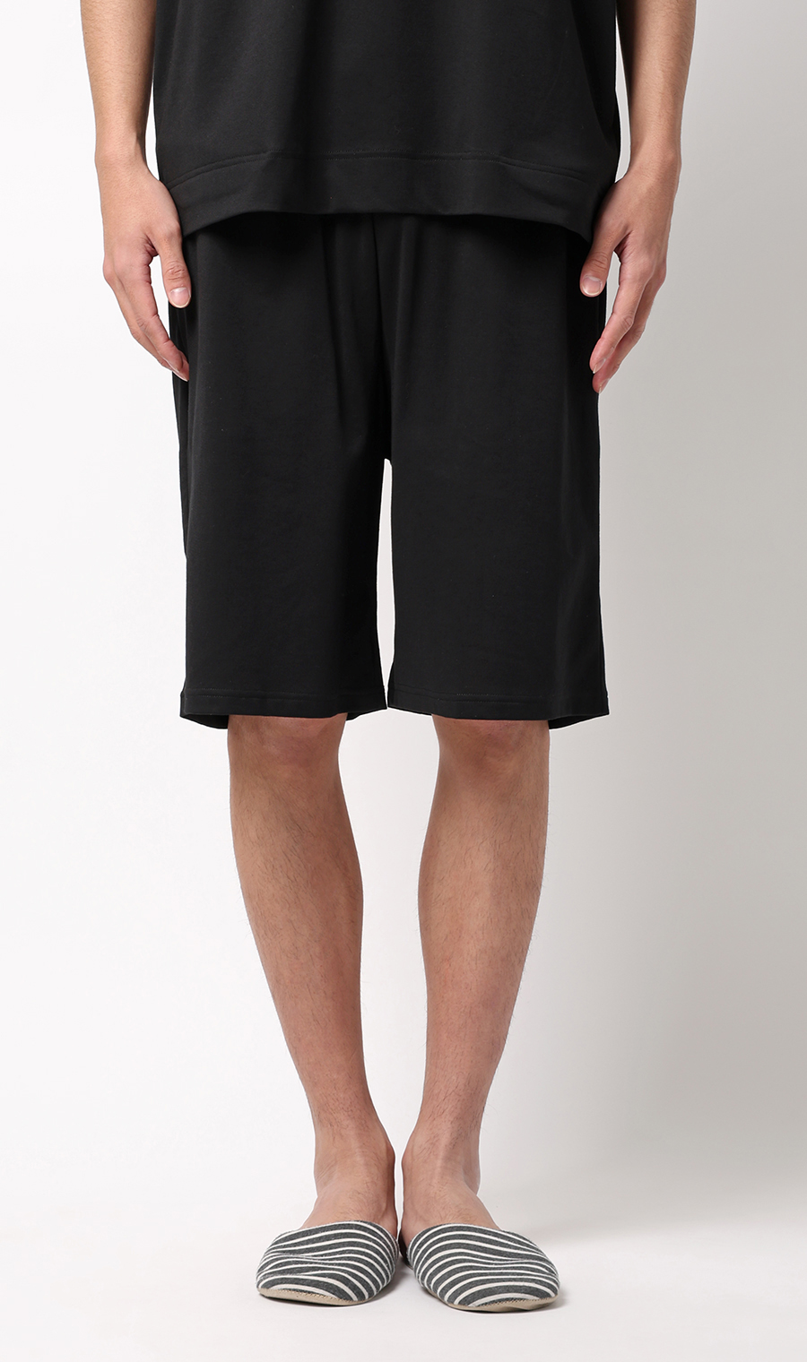 リカバリーハーフパンツ【＃すご】 ブラック S