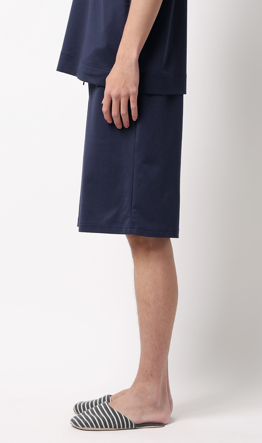 リカバリーハーフパンツ【＃すご】 ネイビー M