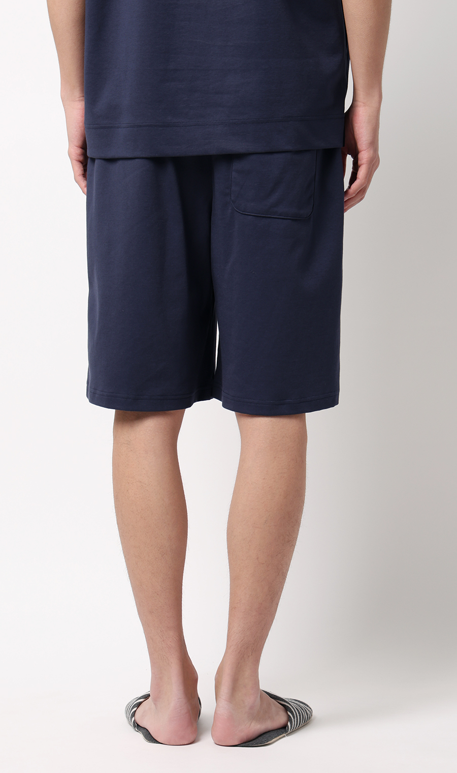 リカバリーハーフパンツ【＃すご】 ネイビー M