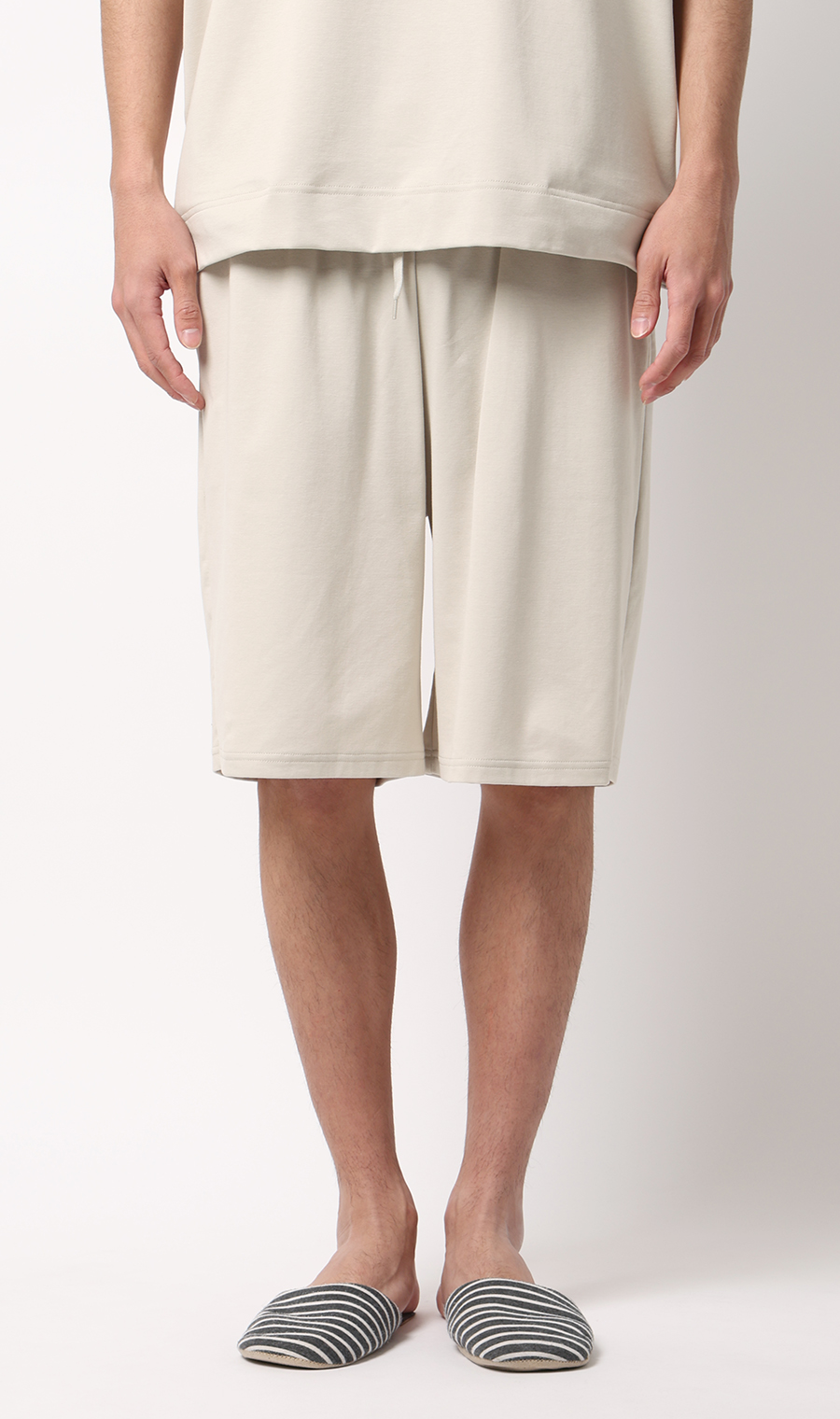 リカバリーハーフパンツ【＃すご】 グレージュ S