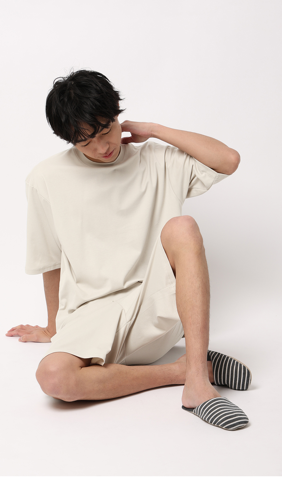 リカバリーハーフパンツ【＃すご】 グレージュ S