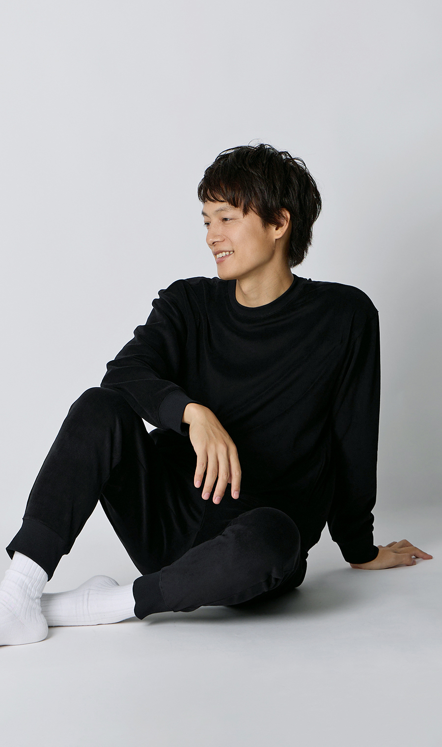 リカバリーロングパンツ【＃すご】 ブラック S