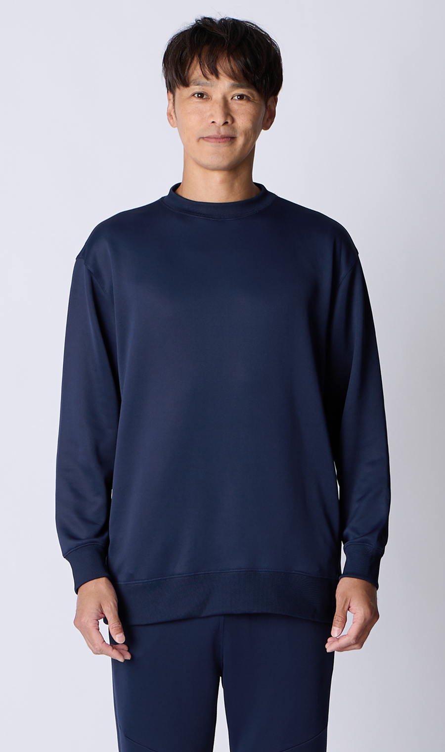 リカバリークルーネックロングスリーブ【＃すご】 ネイビー S