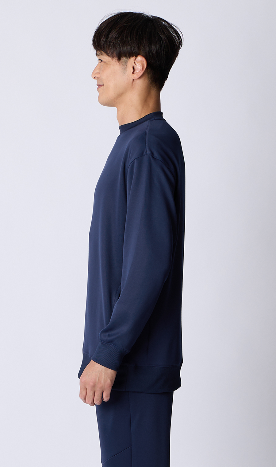 リカバリークルーネックロングスリーブ【＃すご】 ネイビー S