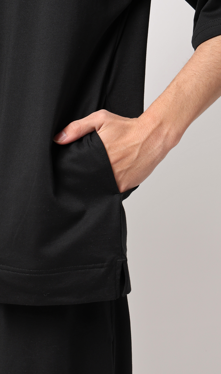 リカバリークルーネックショートスリーブ【＃すご】 ブラック S