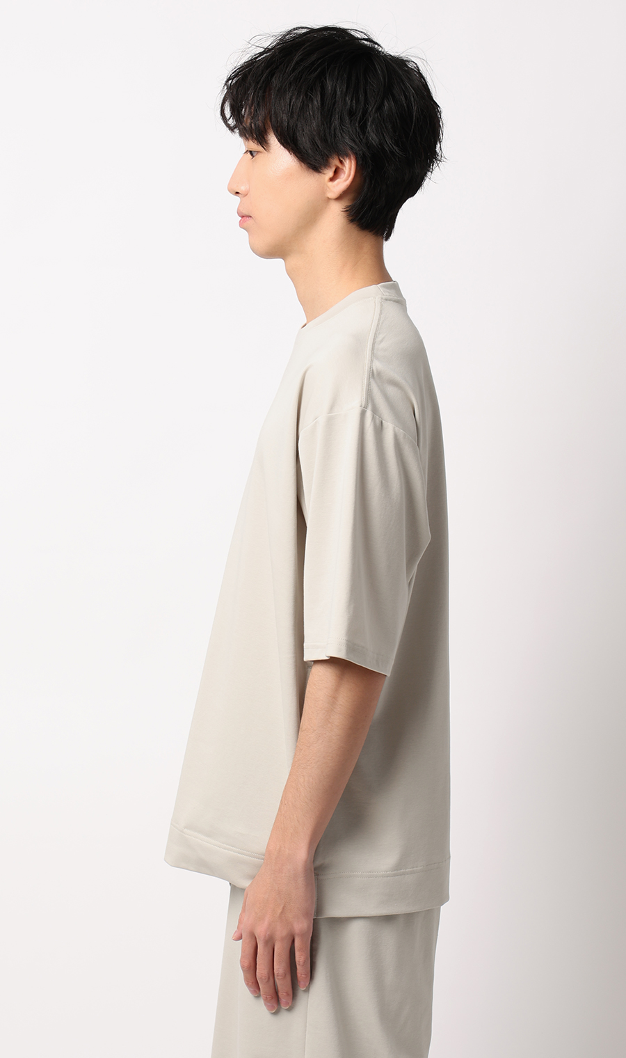 リカバリークルーネックショートスリーブ【＃すご】 グレージュ S