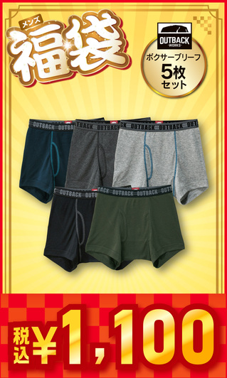 メンズ福袋 ボクサーブリーフ 5枚セット