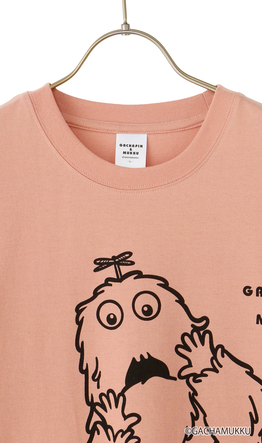 キャラクターTシャツ【GACHAPIN&MUKKU】【男女兼用】 オレンジ S