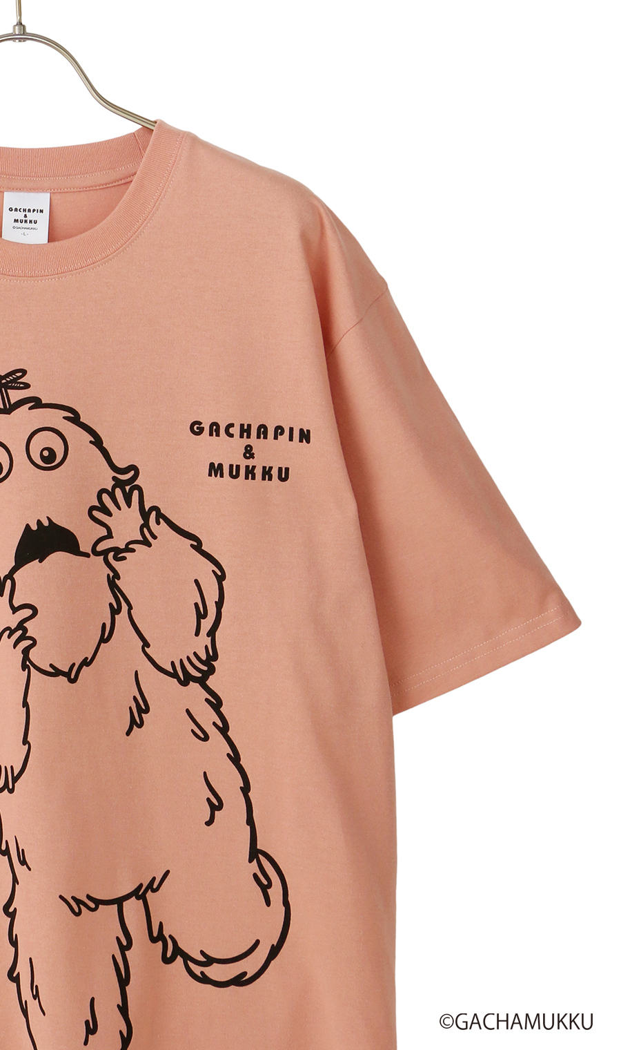 キャラクターTシャツ【GACHAPIN&MUKKU】【男女兼用】 オレンジ S