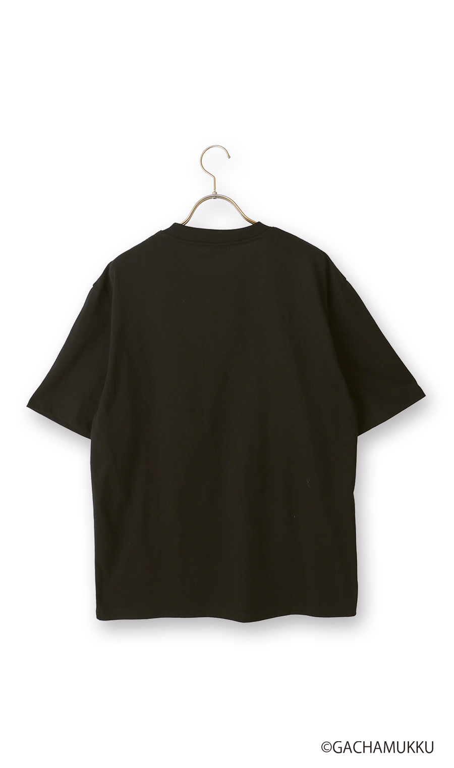 キャラクターTシャツ【GACHAPIN&MUKKU】【男女兼用】 ブラック S