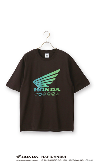 キャラクターTシャツ【HONDA×はぴだんぶい】【男女兼用】