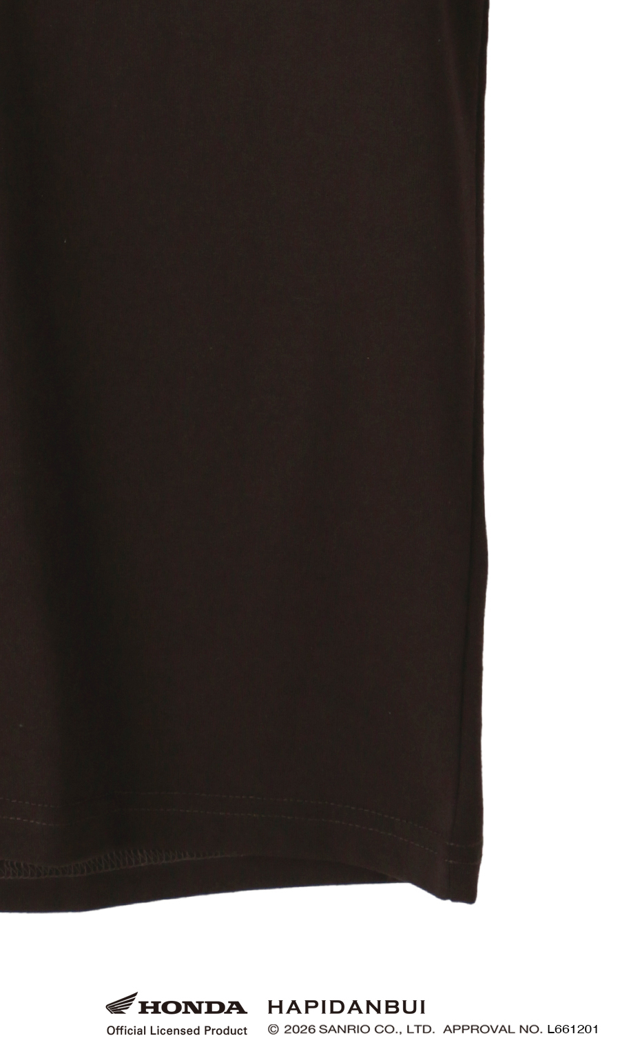 キャラクターTシャツ【HONDA×はぴだんぶい】【男女兼用】 ブラウン S